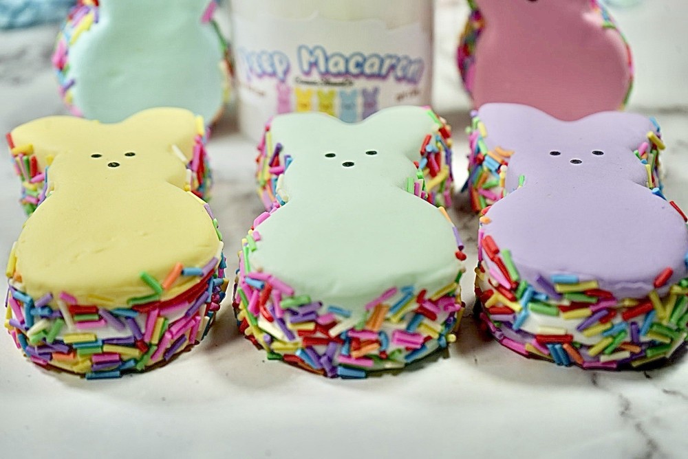 Peep Macaron Thick & Glossy Slime DIY Clay, Easter Theme, Scented, ASMR