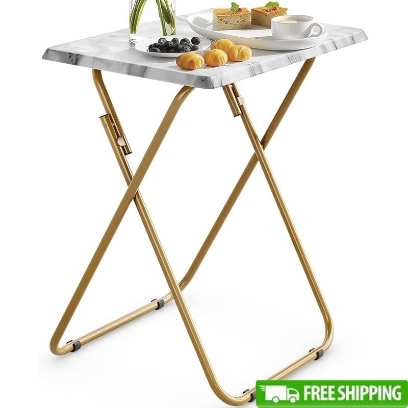 Multifunctional TV Tray Table Folding Snack End Table Space Saving Easy Clean US