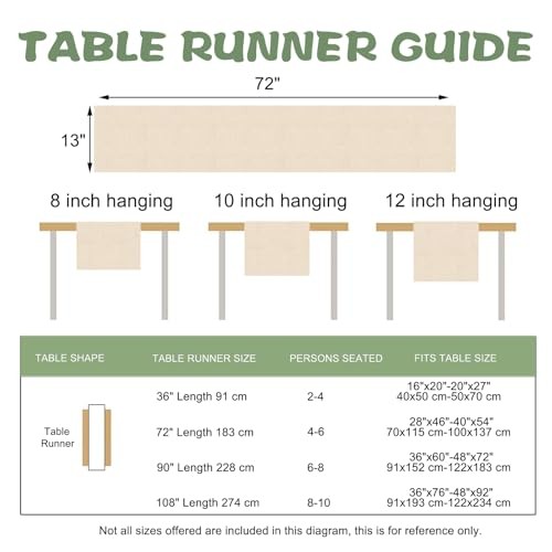 Red Pomegranate Pattern Dining Table Runner, Fruit Green Leaves Burlap Kitchen