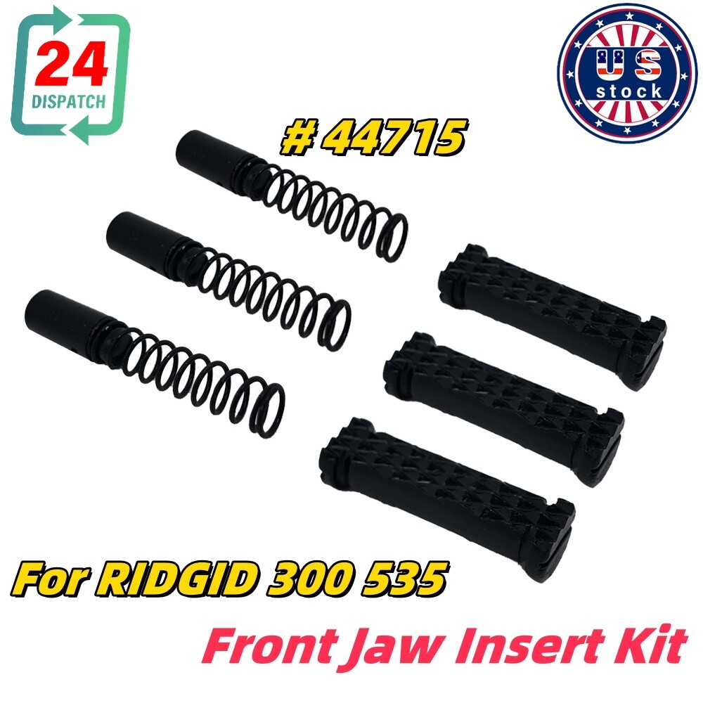 Front Jaw Insert Kit 44715 For RIDGID 300 RIDGID 535 Pipe Threader
