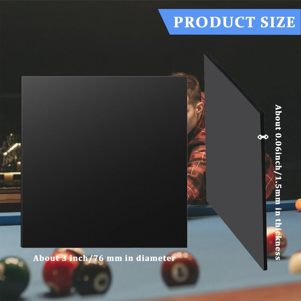 30 Pcs Billiard Pool Table Leg Shims, 3" Diameter Rubber Pool Table Leveling ...