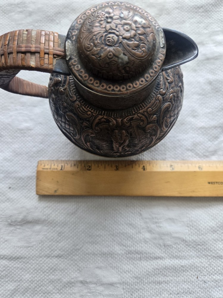 Vintage E G Webster And Son Repousse Teapot