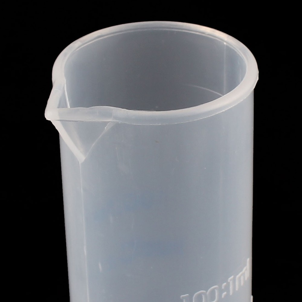2pcs 100mL laboratory solution liquid measurement graduated cylinder 23cm