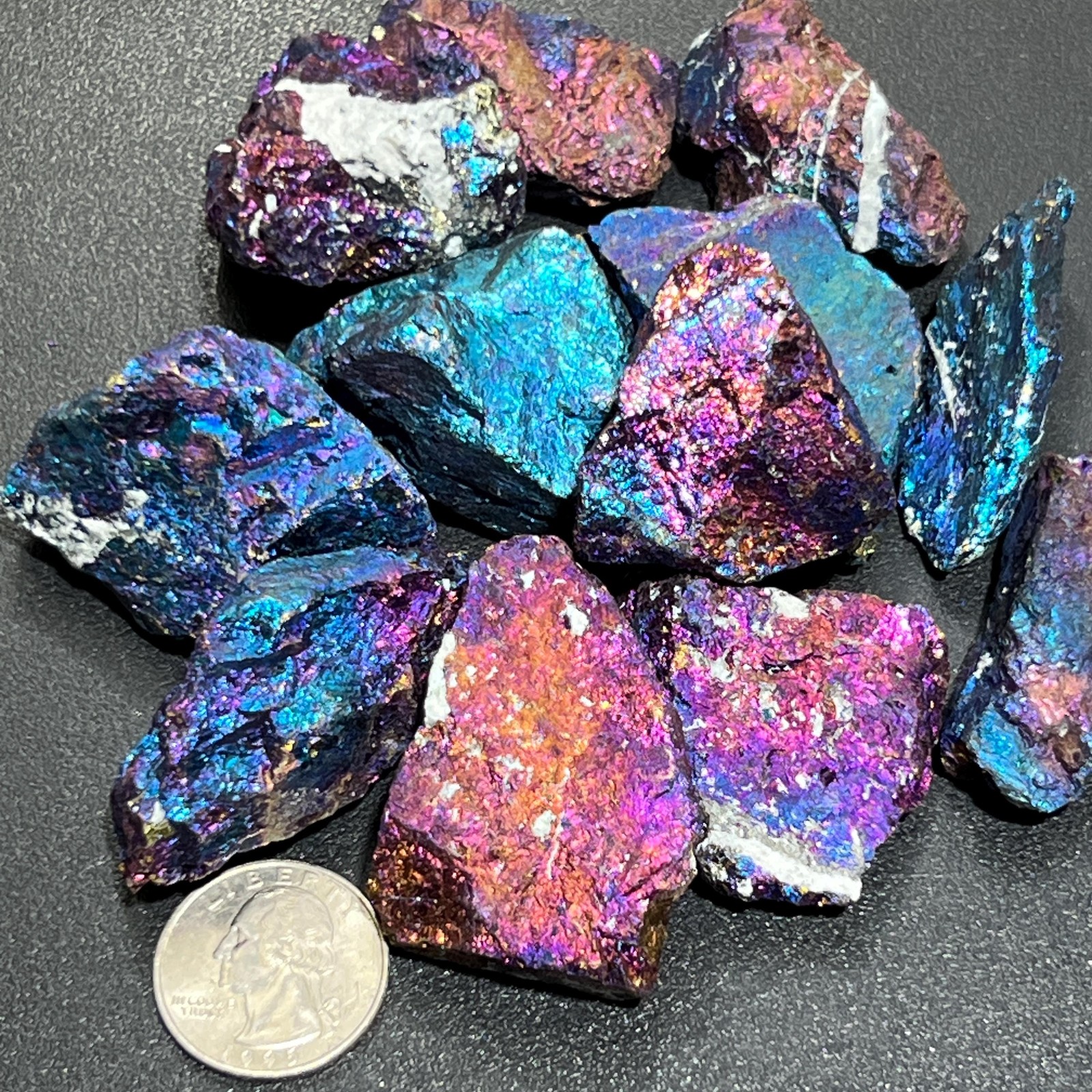 Extra Quality Chalcopyrite Peacock Ore Rough Raw Stones (By The Piece Or Pound)