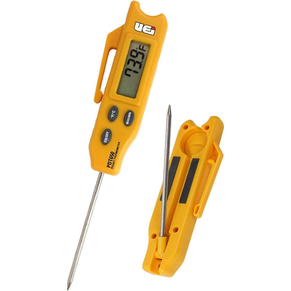 Folding Pocket Digital Thermometer,Yellow