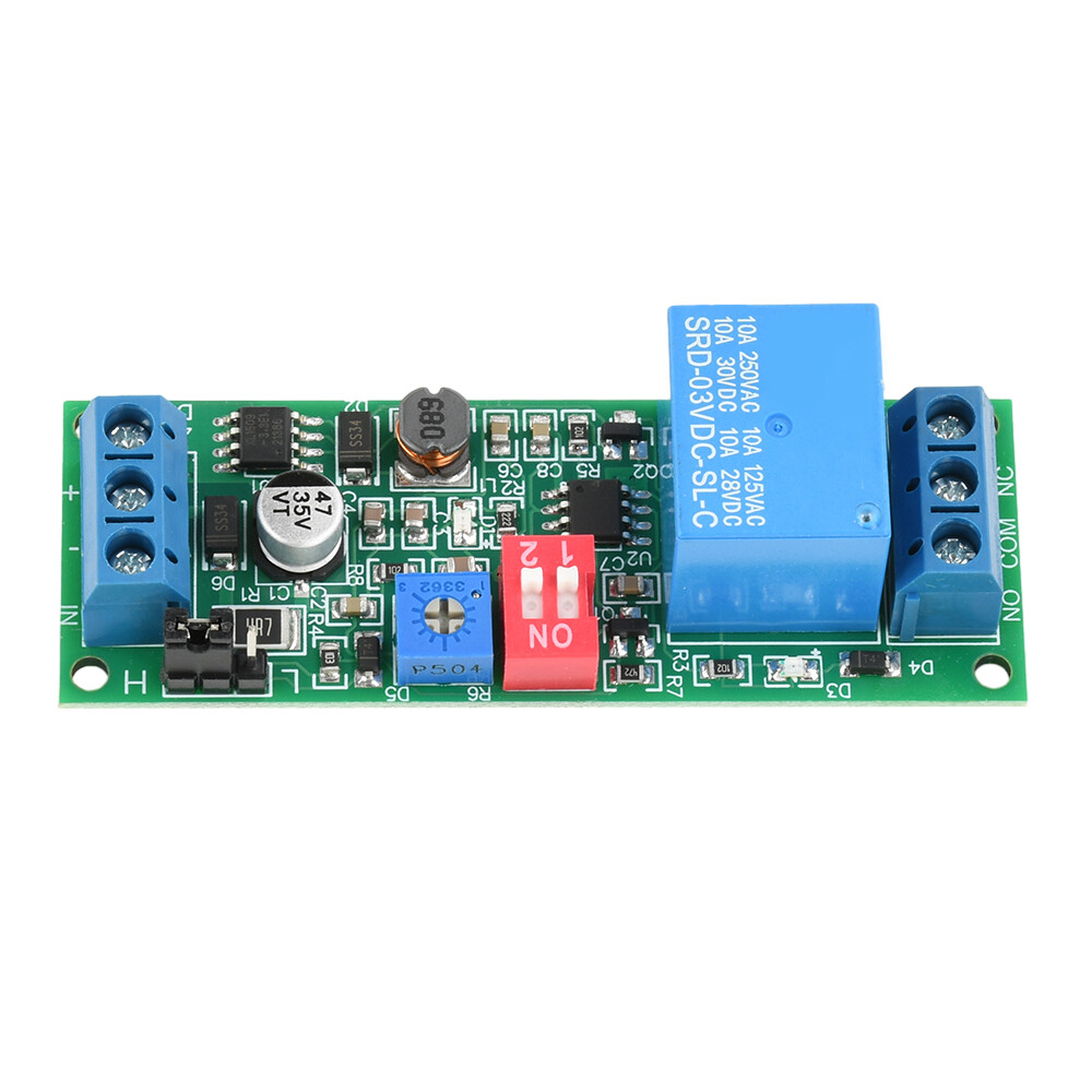 DC 4-30V 1 Way Time Delay Relay Module Adjustable Trigger Delay Switch Module
