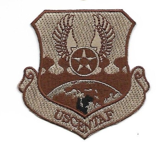 AIR FORCE USAFCENT EMBROIDERED MILITARY AUTHENTIC DESERT HOOK AND LOOP PATCH