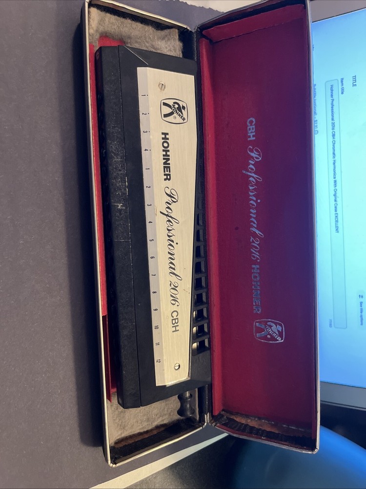 Hohner Professional 2016 CBH Chromatic Harmonica - Original Case Good Condition