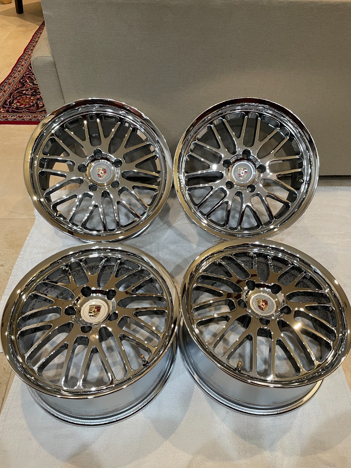 (Set of 4pc) 18" Wheels/Rims Porsche 911 996 or 997 (2002-2012) Chrome Rims