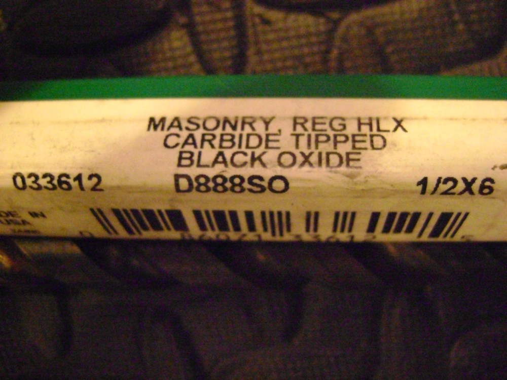 1/2" Masonry Drill Bit Precision Twist D888SO