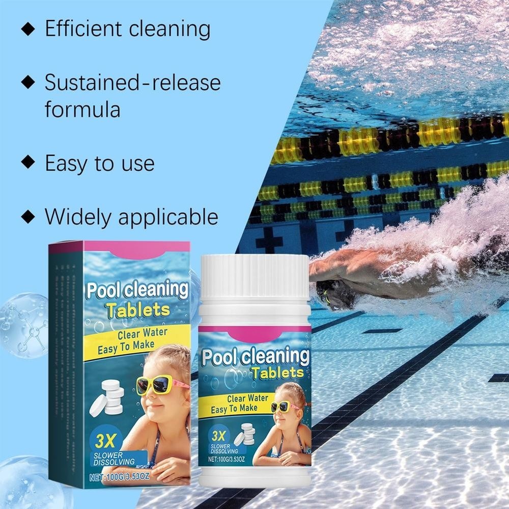 Multi-effect Pool Water Quality Cleaning Effervescent Tablets A5Z7