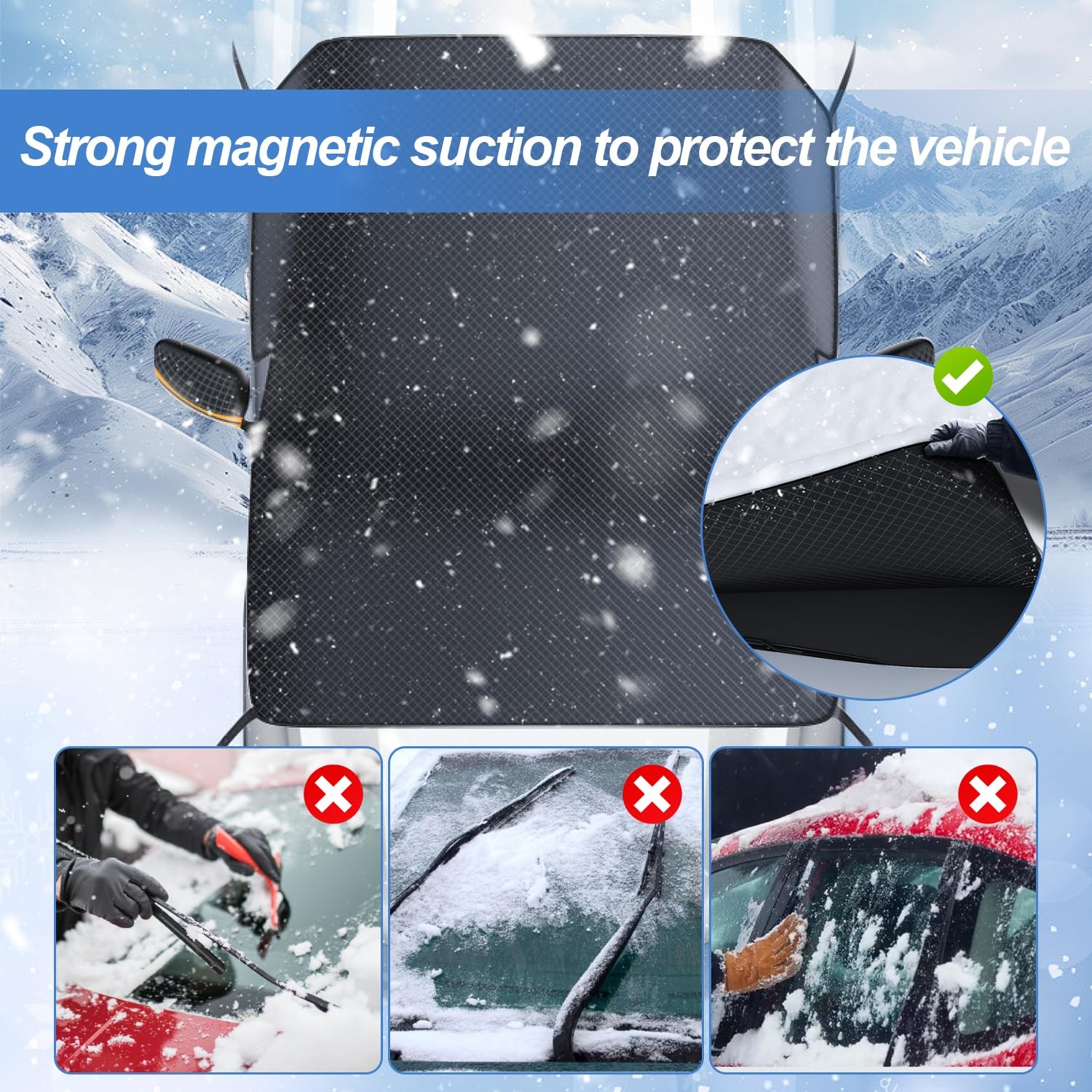 Car Windshield Cover Protector Winter Snow Ice Rain Dust Frost Guard Sun Shade
