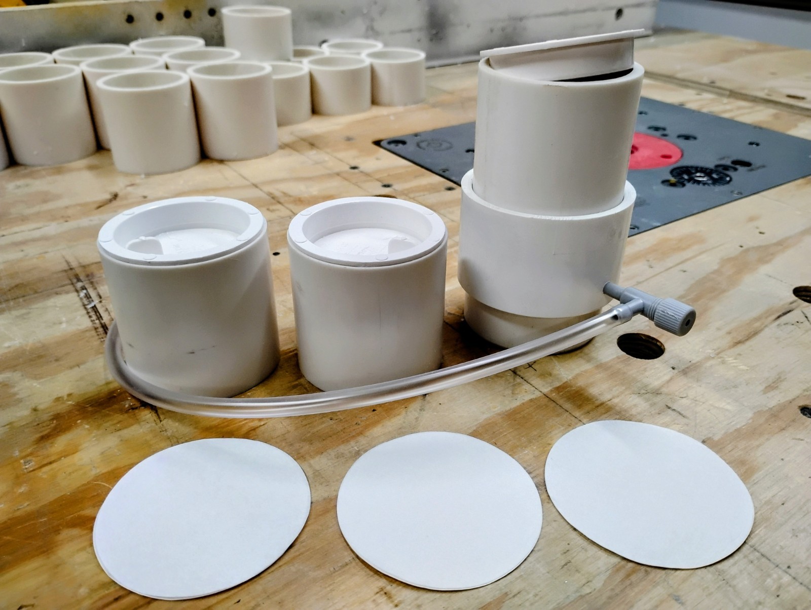 2" fluid bed for Powder painting jig heads