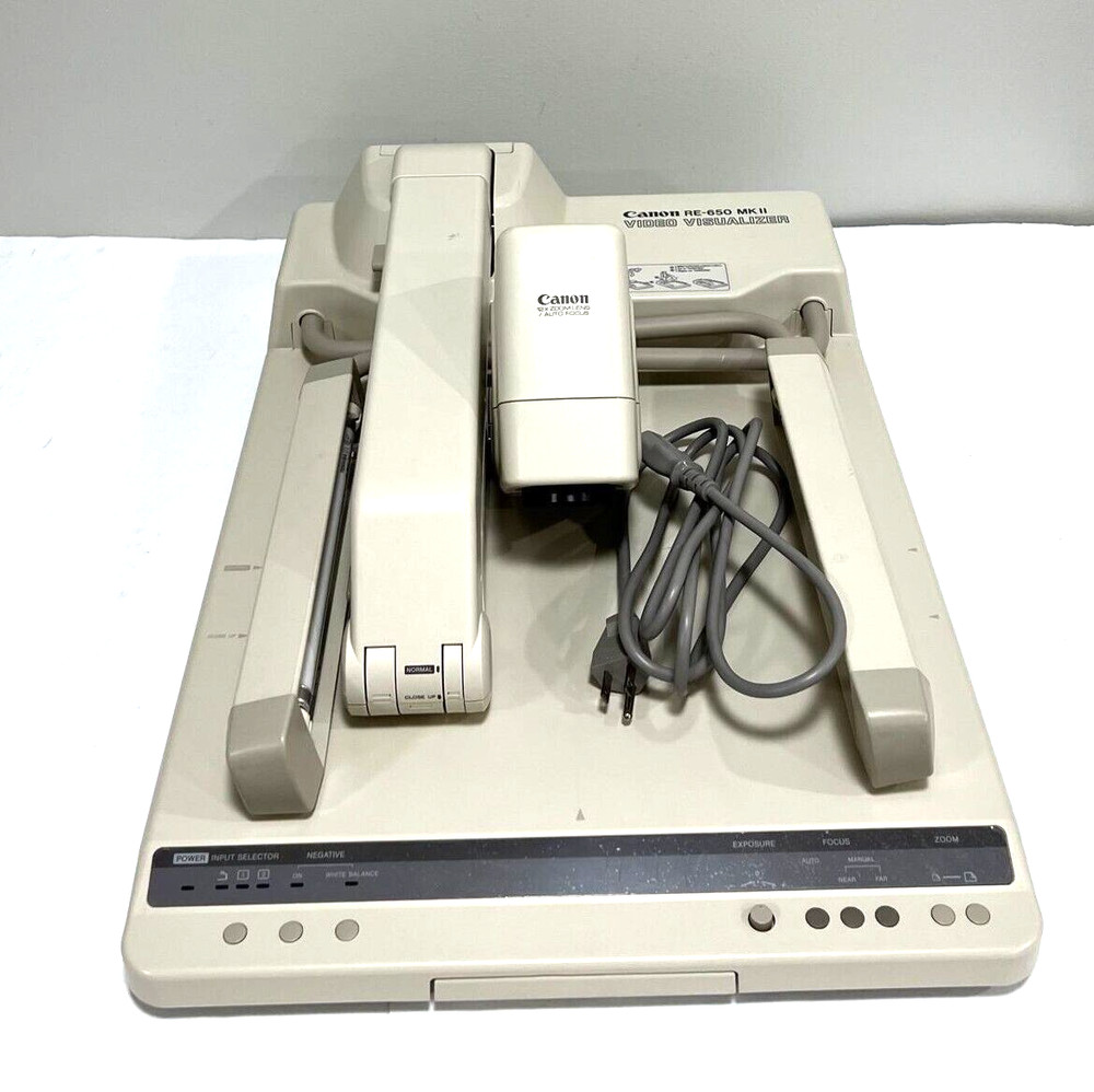 CANON RE-650 MKII VIDEO VISUALIZER DOCUMENT PROJECTOR