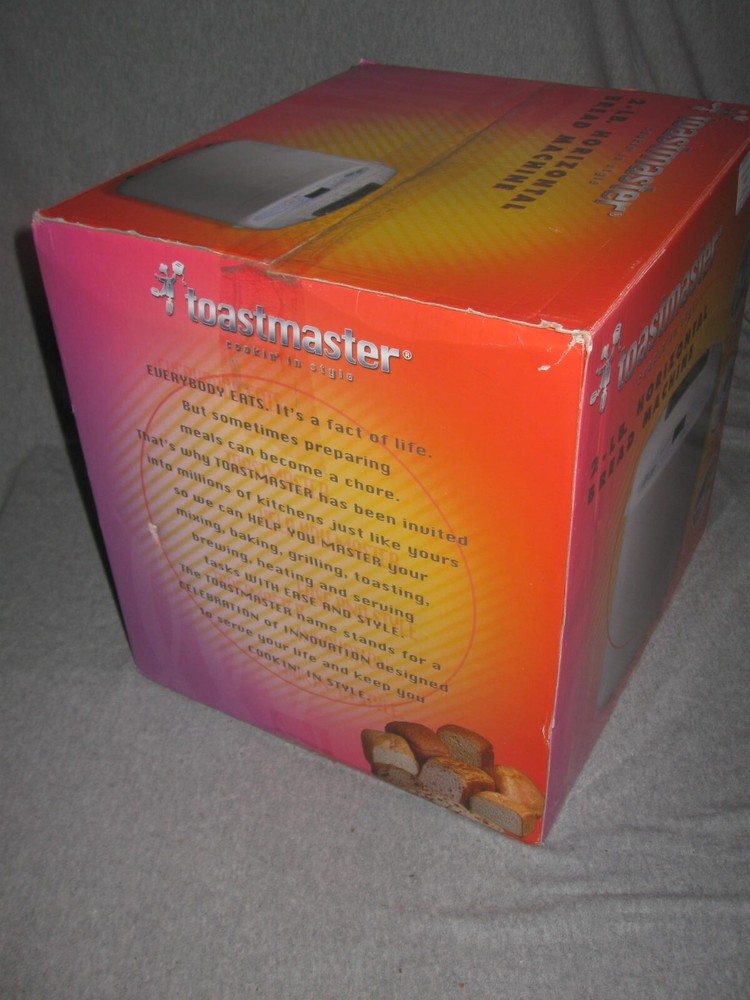 TOASTMASTER 2lb Horizontial Bread Maker Machine Model TBR20H Excellent