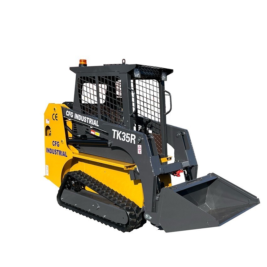 CFG 1.5 Ton Mini Compact Crawler Track Skid Steer Loader EPA Gas Engine Vertical