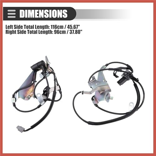 Front Left Right ABS Sensor, Wheel Speed Sensor, for Lexus LX470 1998-2007,