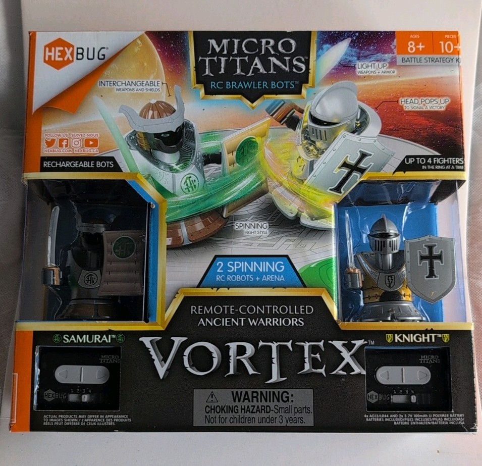 HEX BUG Micro Titans RC Brawler Bots   Samurai And Knight