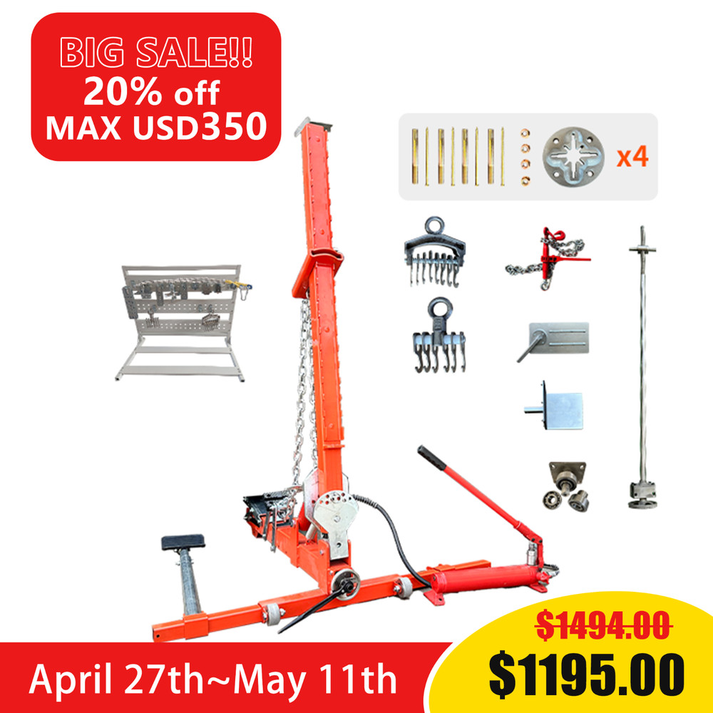 KT-YA260 Pulling Tools 10 Tons Adjustable Auto Body Puller Frame Straightener