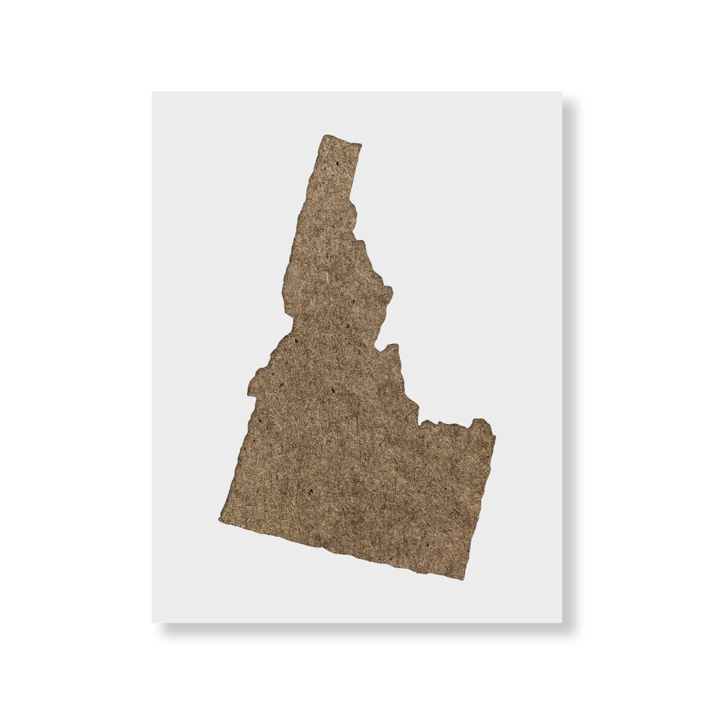 Idaho State Stencil - Durable & Reusable Mylar Stencils