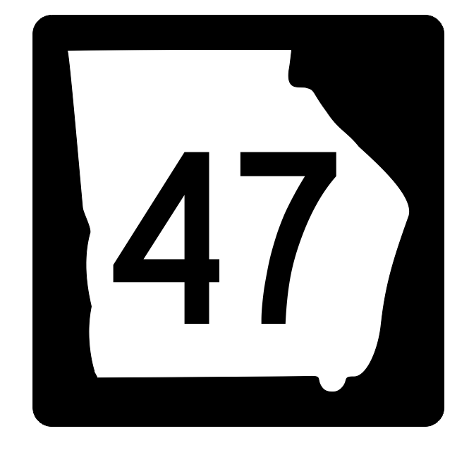 Georgia State Route 47 Sticker Decal