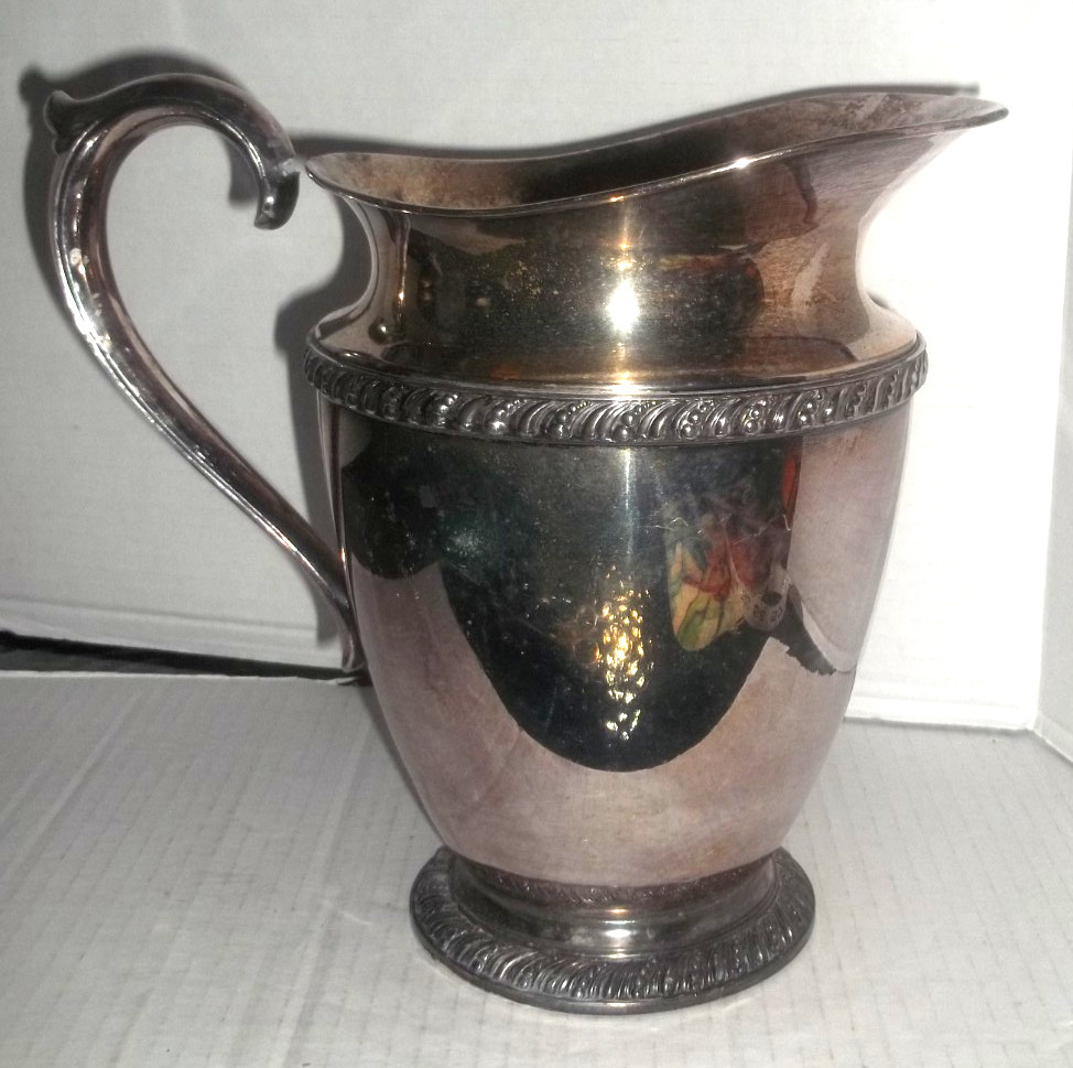 Wm Rogers Avon Silverplate Water Pitcher 8017 – Handle Detached - Vintage