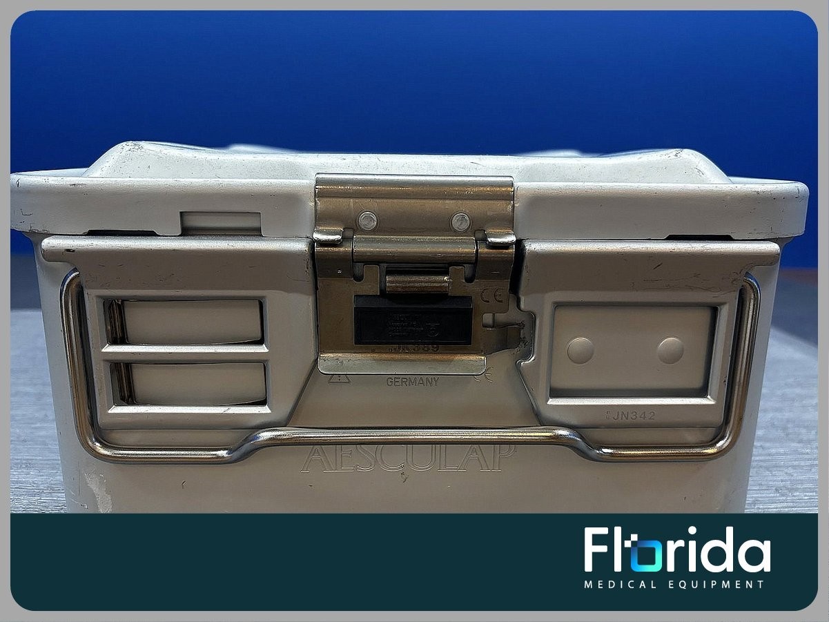 AESCULAP JN342/ JK389 STERILIZATION CASE SURGICAL MEDICAL WITH INSERT**