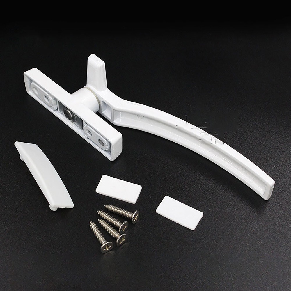 Security Lock White UPVC Window Handle Locking Latch Catch Lock Baby Safety