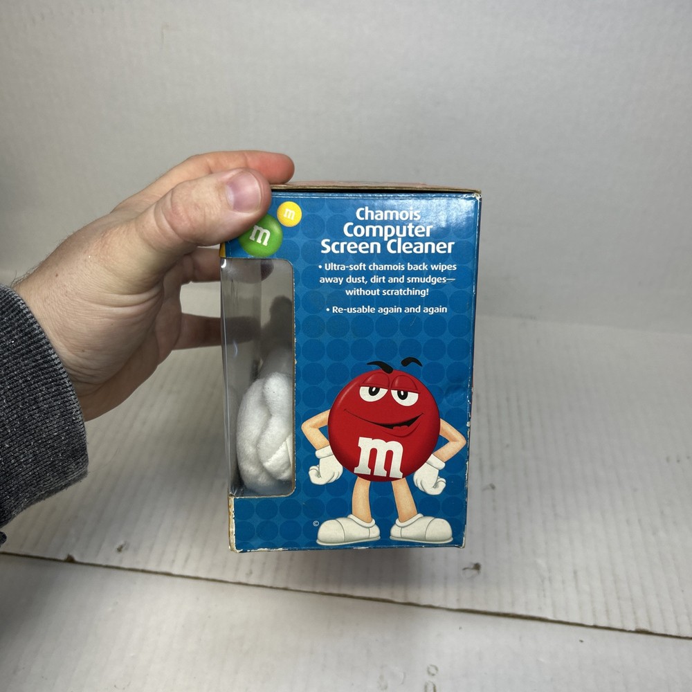 M&M's Blue Chamois Computer Screen Cleaner - NEW In Box