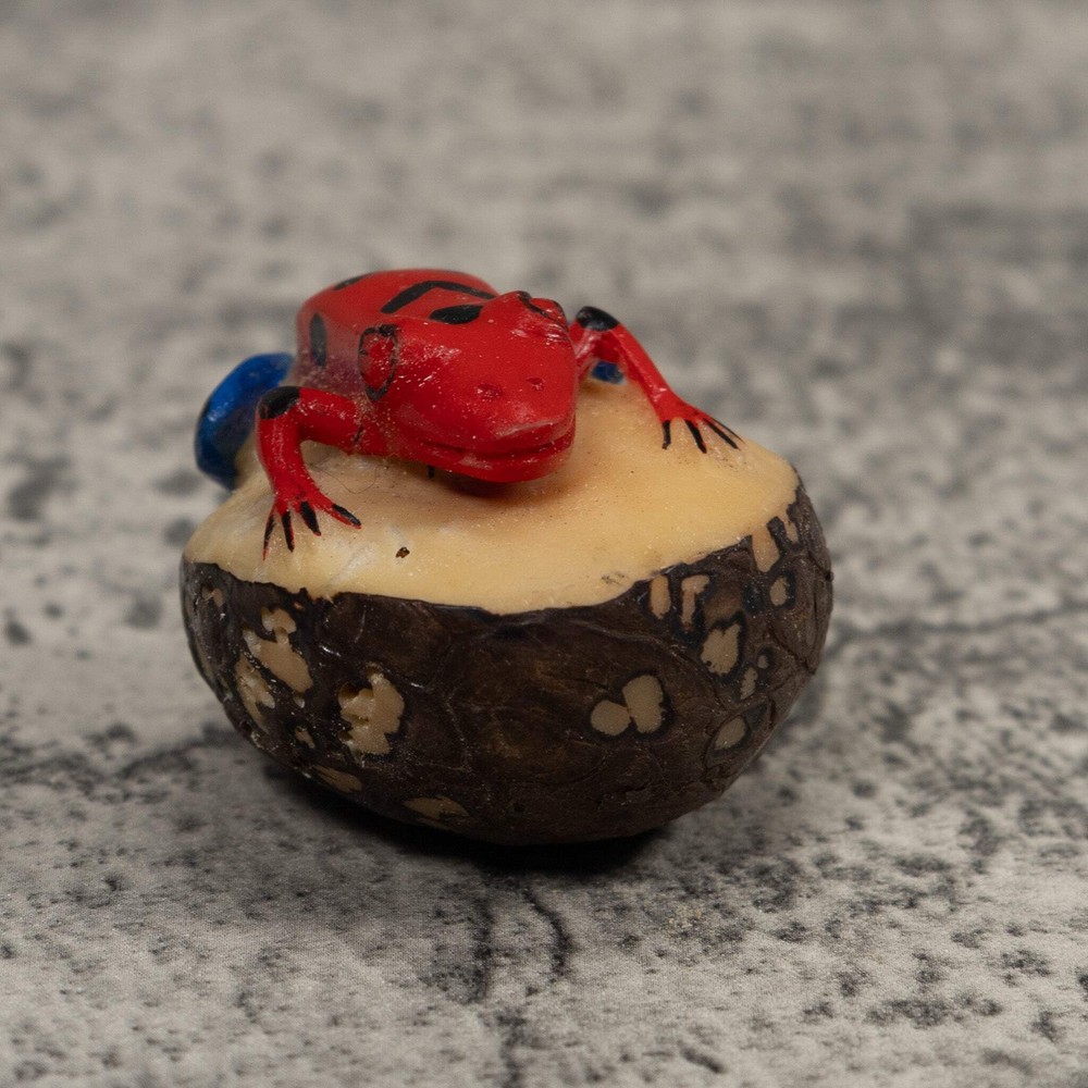 Vintage Frog Tagua Carving