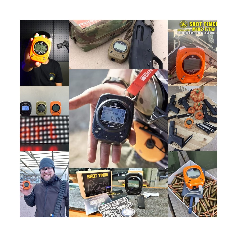 Shot Timer with Belt Clip -Shot Timer for Shooting Competition Multifunction ...