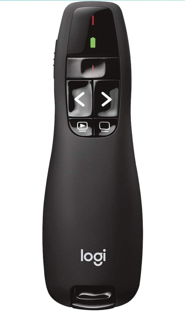 LOGITECH R400 Laser Presentation Remote BLACK Wireless 15 Meters MISSING CASE