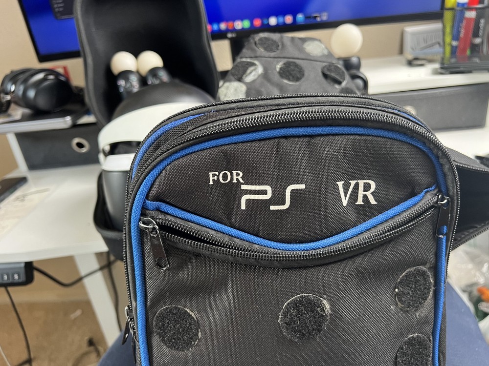 PlayStation VR PSVR Bundle w/ Move Controllers Doom VR Games Tested