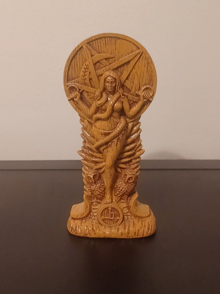 Resin Lilith Statue Pagan Goddess Altar