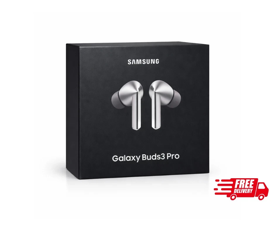 Premium-quality Galaxy Buds3 Pro wireless earbuds in sleek silver finish