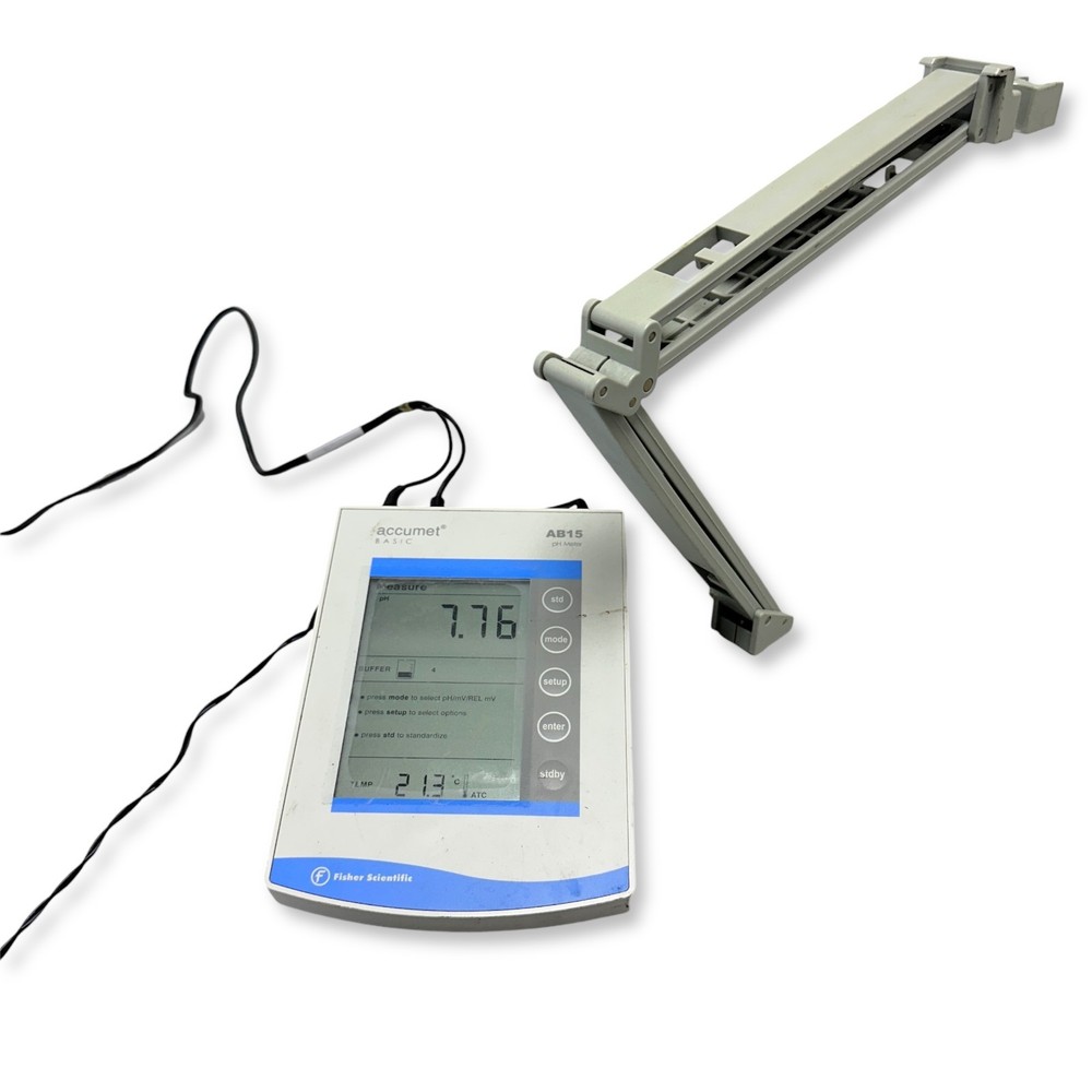 Fisher Scientific Accumet Basic AB15 Benchtop pH/mV Meter with Probe & Electrode