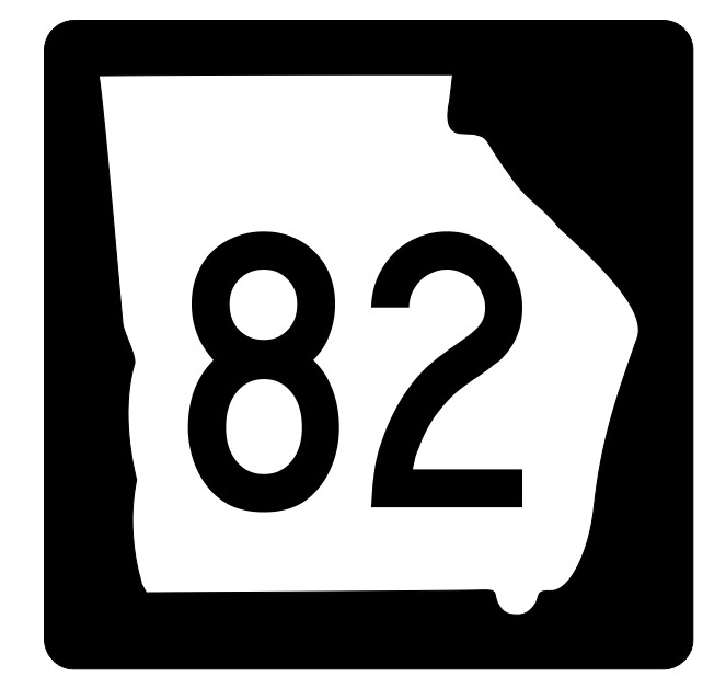 Georgia State Route 82 Sticker Decal
