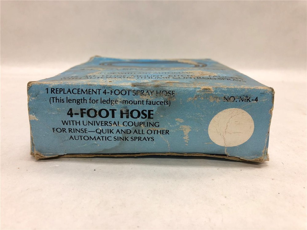 4-Foot Replacement Hose MR-4 w/ Universal Coupling for Automatic Sprayers MR4