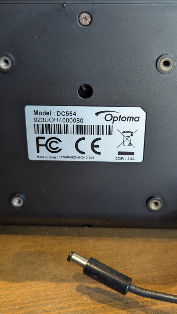 Optoma DC554 4K UHD Document Camera ( Visualiser)