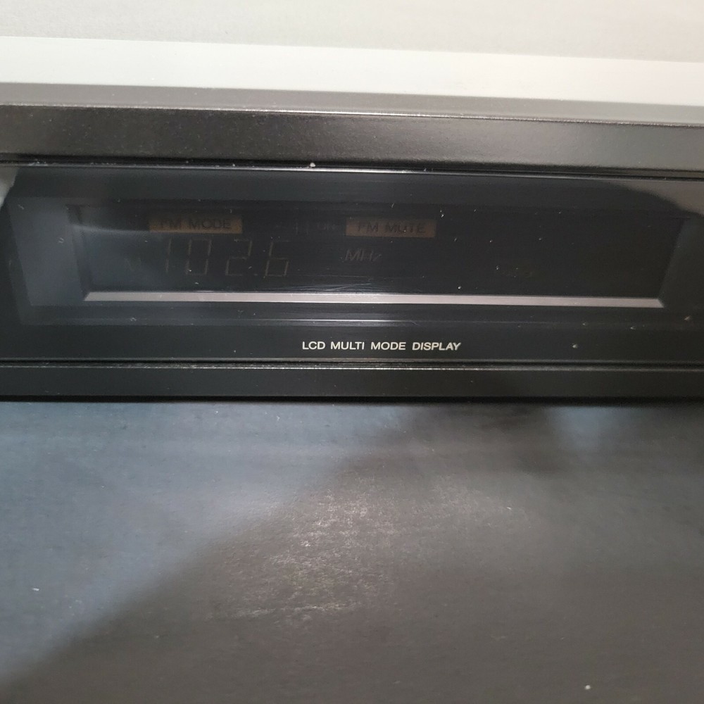 JVC FX-97BK FM/AM Computer Controlled Tuner Tested As-Is Working w/ Dim Display