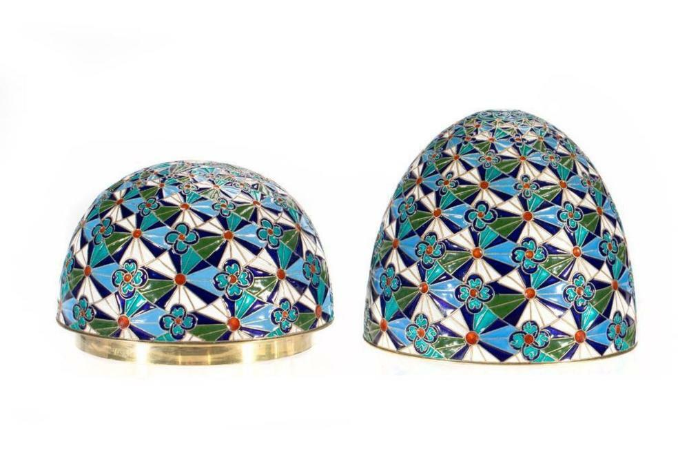 Antique Russian Enamel Silver Egg