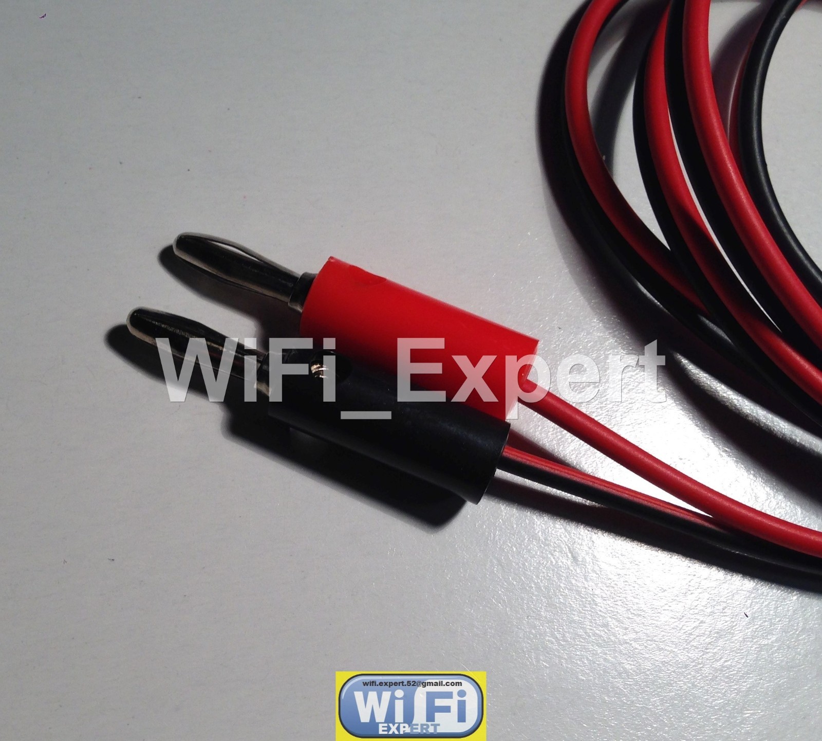 Alligator Clip to Banana male Plug Test Lead Cable Length 3 FEET USA