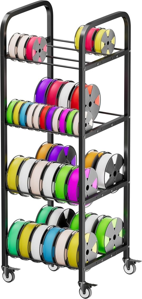 3D Printer Filament Storage Rack 4-Tier 3D Printer Stand with Storage