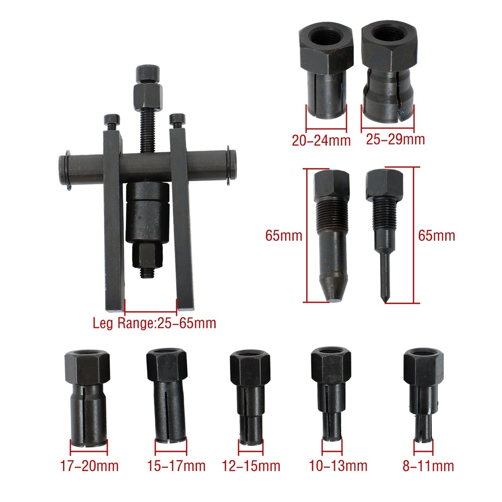8-25MM Motorcycle Inner Bearing Puller Set Inner Bearing Puller Sets with Box