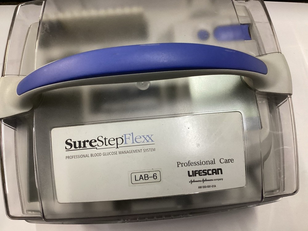 SURE STEP FLEX LIFESCAN W/ CASE,  METER CRADLE  & MANUALS USED (