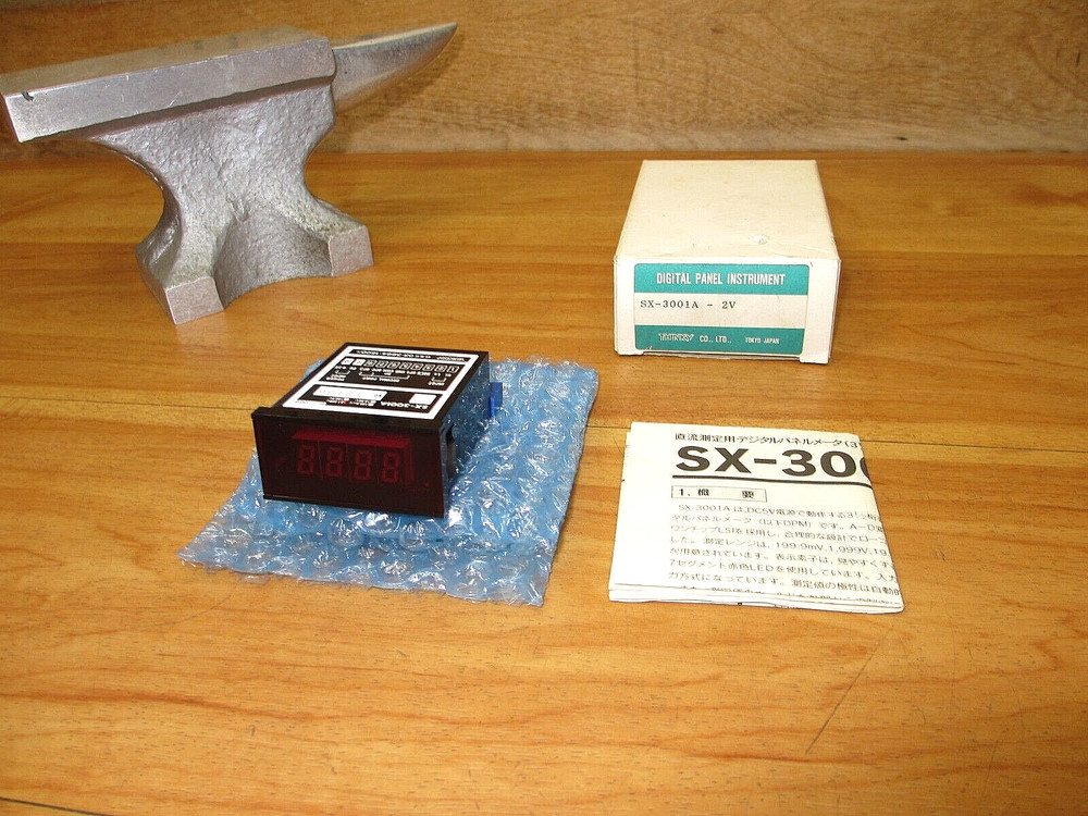 Thinky SX-3001A -2V *NEW* Digital Panel Instrument Process Meter