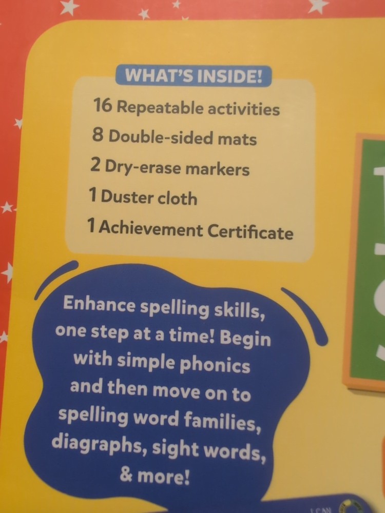 Skillmatics I Can Spell Write, Wipe, Repeat Activity Ages 3-6 Years