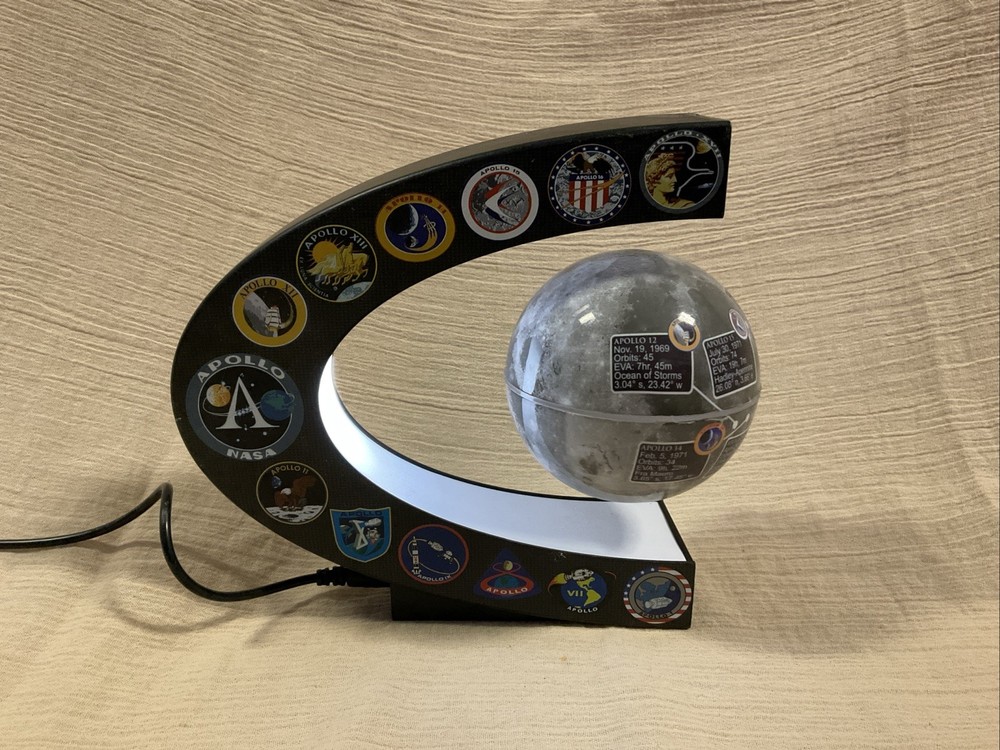 Floating globe, Magnetic Levitating Geographic Globes with LED Lights, Blue