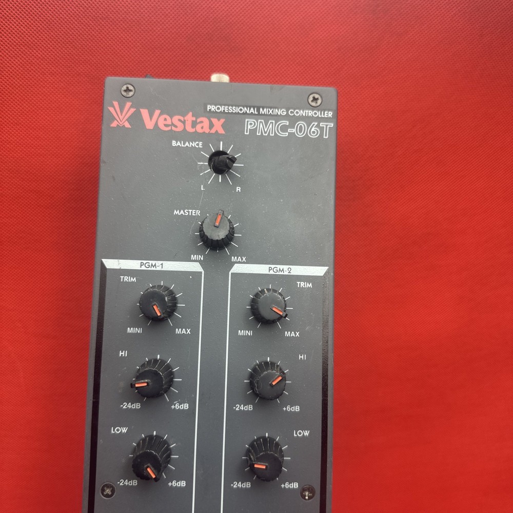 Vestax mixer PMC-06T missing Knobs / No Ac Adapter