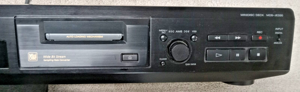 Sony MDS-JE330 Minidisc Deck Player Recorder No Remote- Untested